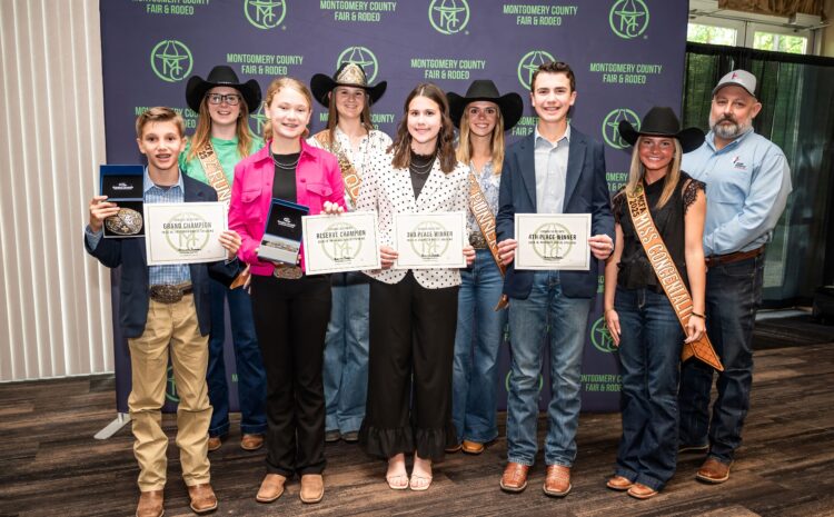  First grand champion winners of the 2026 Montgomery County Fair and Rodeo named